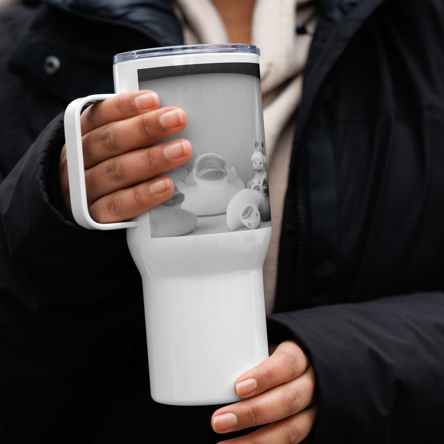 Ducky Travel mug with a handle