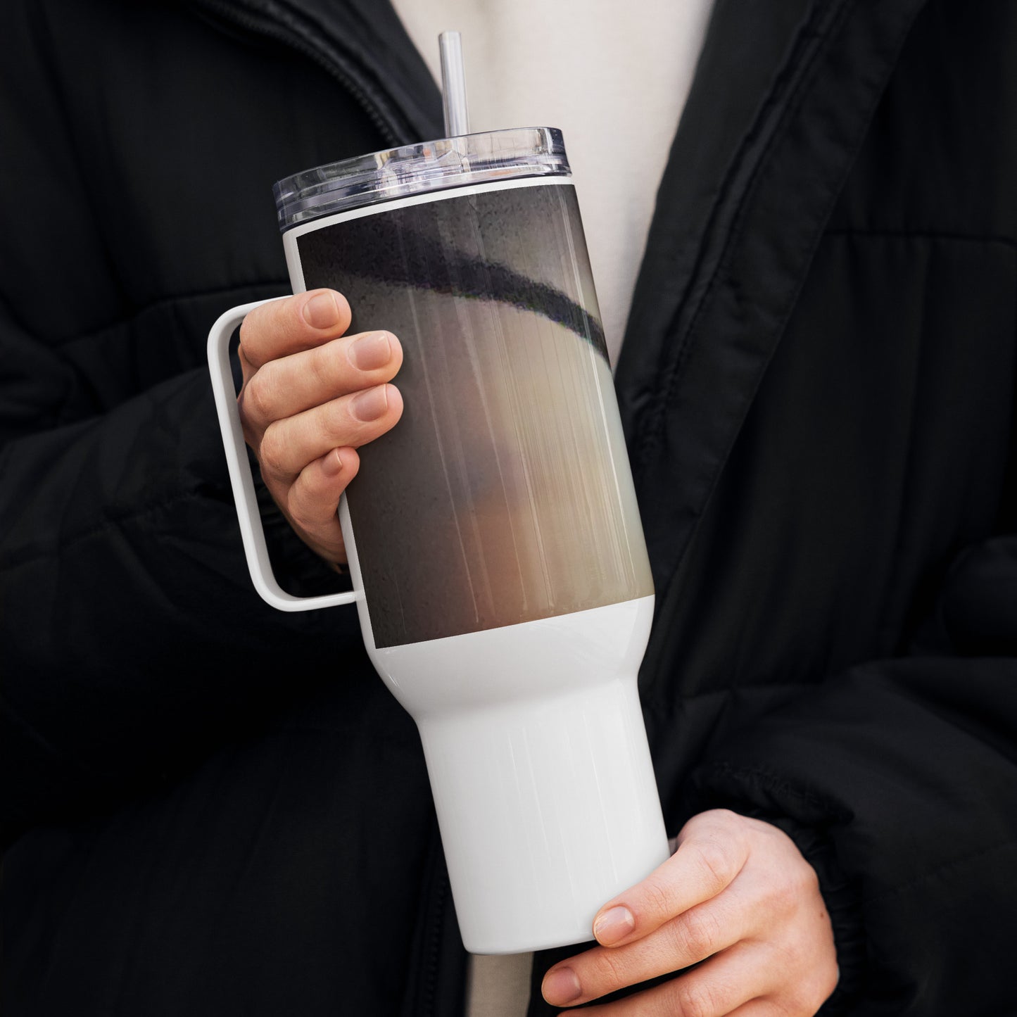 Moonlight Travel mug with a handle