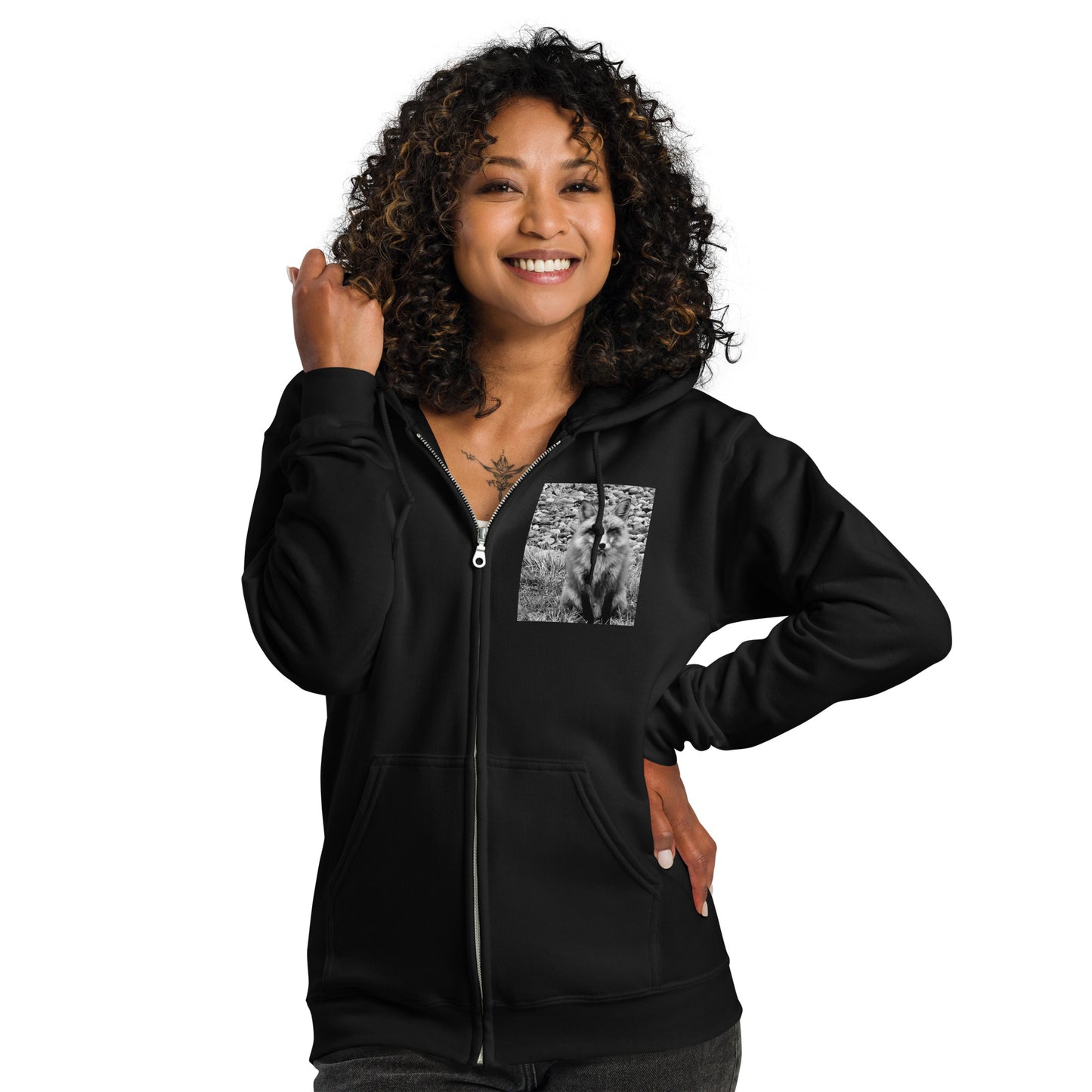Taunt Fox Unisex Heavy Blend Zip Hoodie