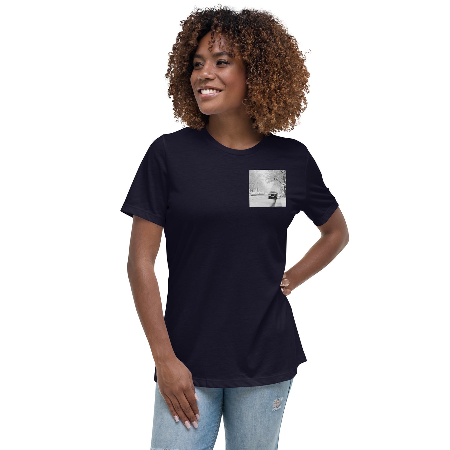 Alone In The Snow Women's T-Shirt
