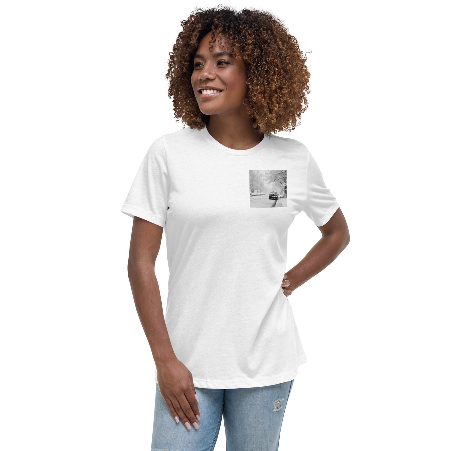 Alone In The Snow Women's T-Shirt